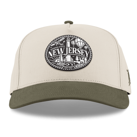 New Jersey Traveler Curved 5 Panel Canvas Beige/Vintage Loden