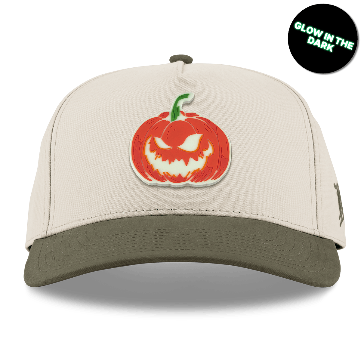 Jack-O-Lantern Glow Curved 5 Panel Canvas Beige/Vintage Loden