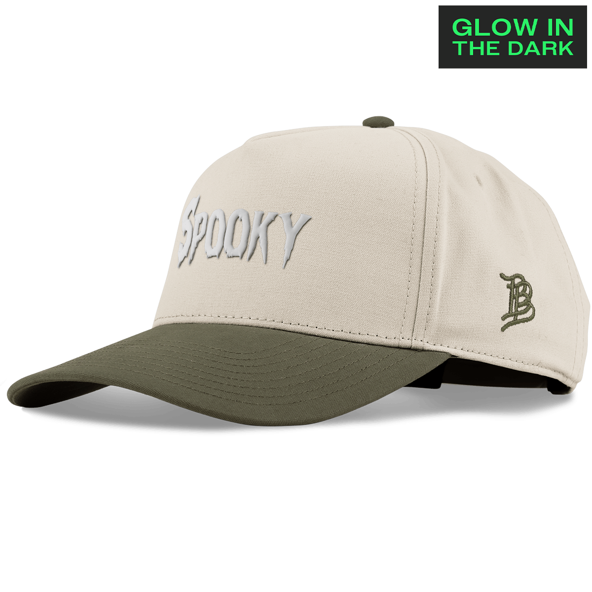 Spooky Glow Curved 5 Panel Canvas Beige/Vintage Loden