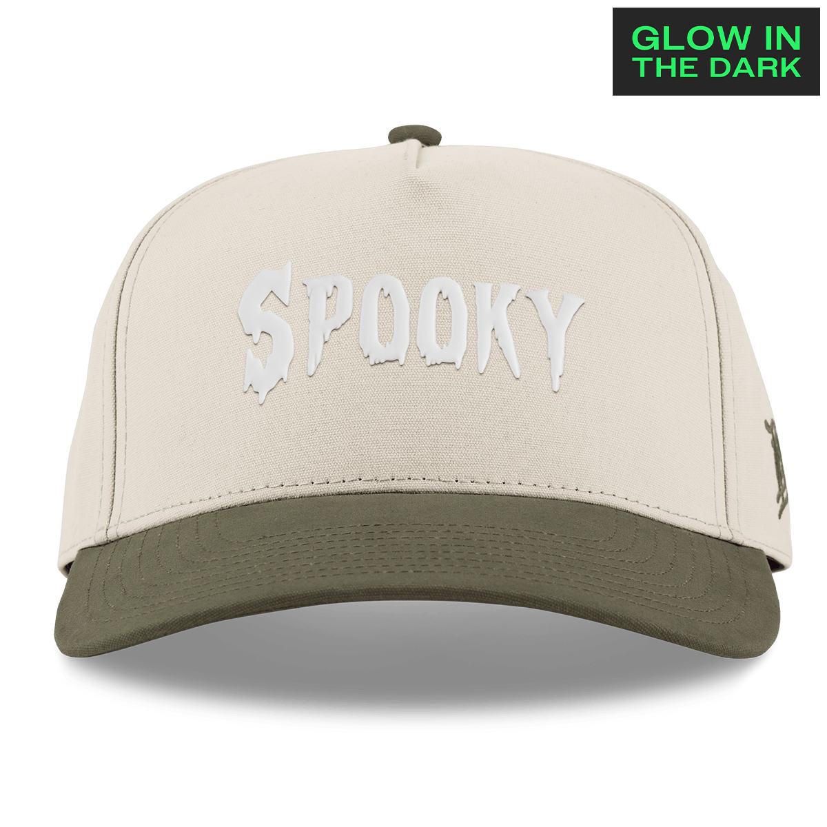 Spooky Glow Curved 5 Panel Canvas Beige/Vintage Loden