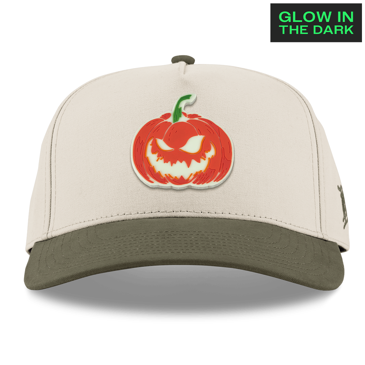 Jack-O-Lantern Glow Curved 5 Panel Canvas Beige/Vintage Loden