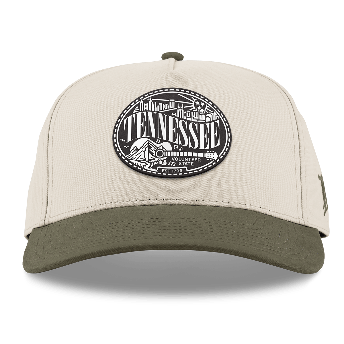 Tennessee Traveler Curved 5 Panel Canvas Beige/Vintage Loden