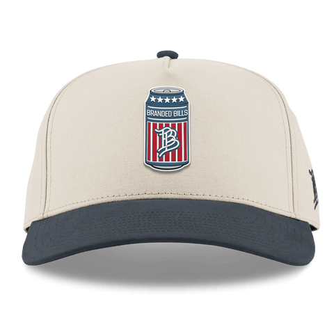 BB Brew Curved 5 Panel Canvas Beige/Vintage Navy