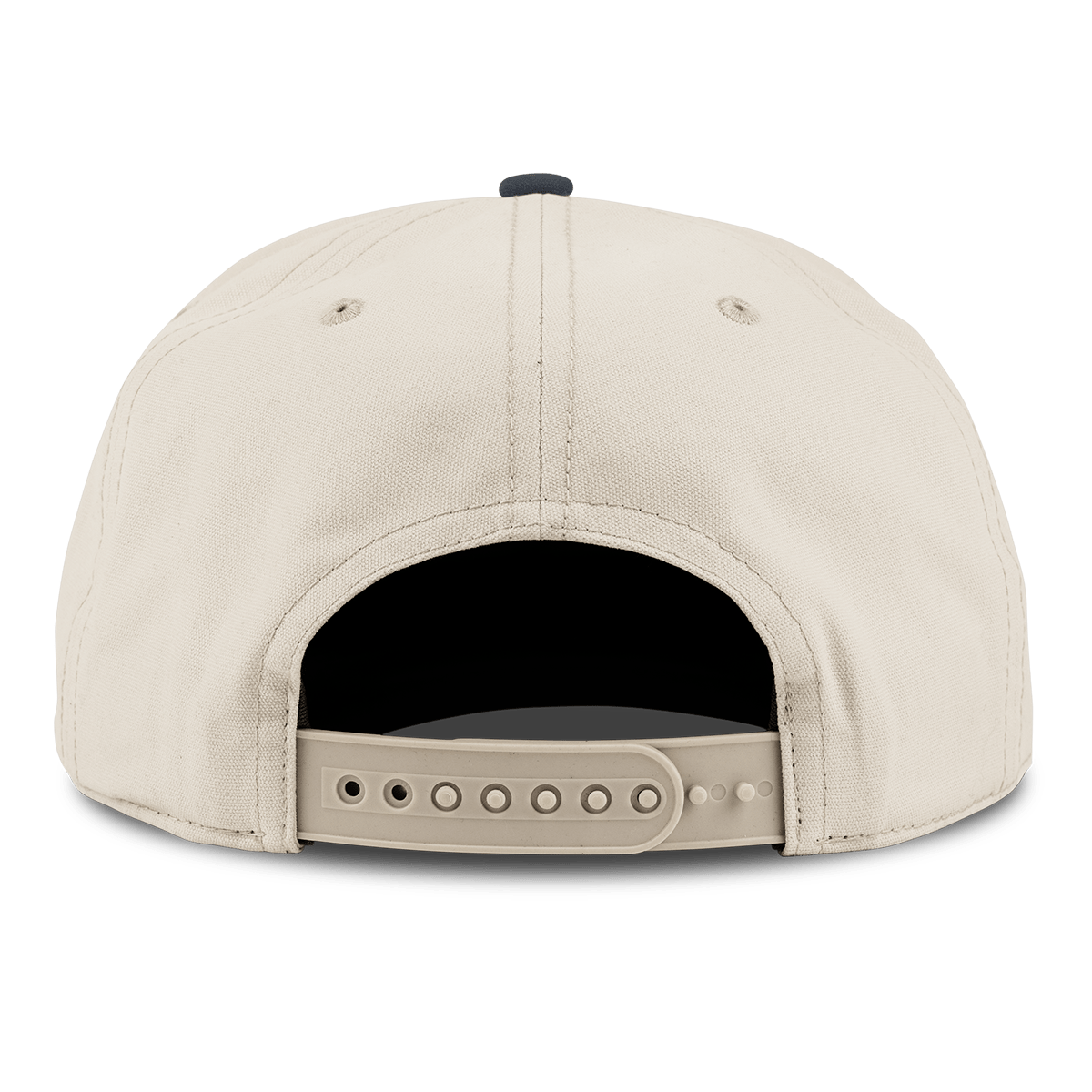 New York Traveler Curved 5 Panel Canvas Back Beige/Vintage Navy