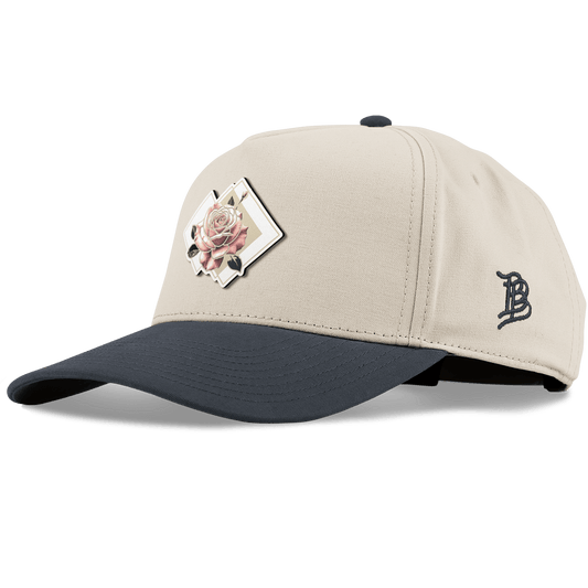 Blush Rose Curved 5 Panel Canvas Beige/Vintage Navy