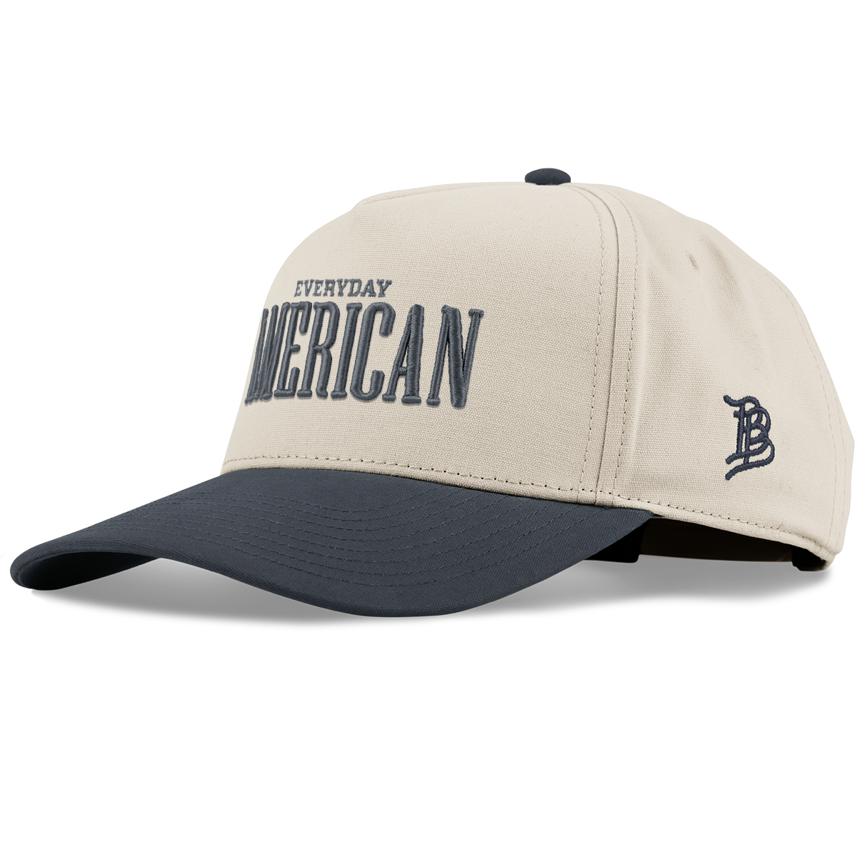 Everyday American Curved 5 Panel Canvas Beige/Vintage Navy