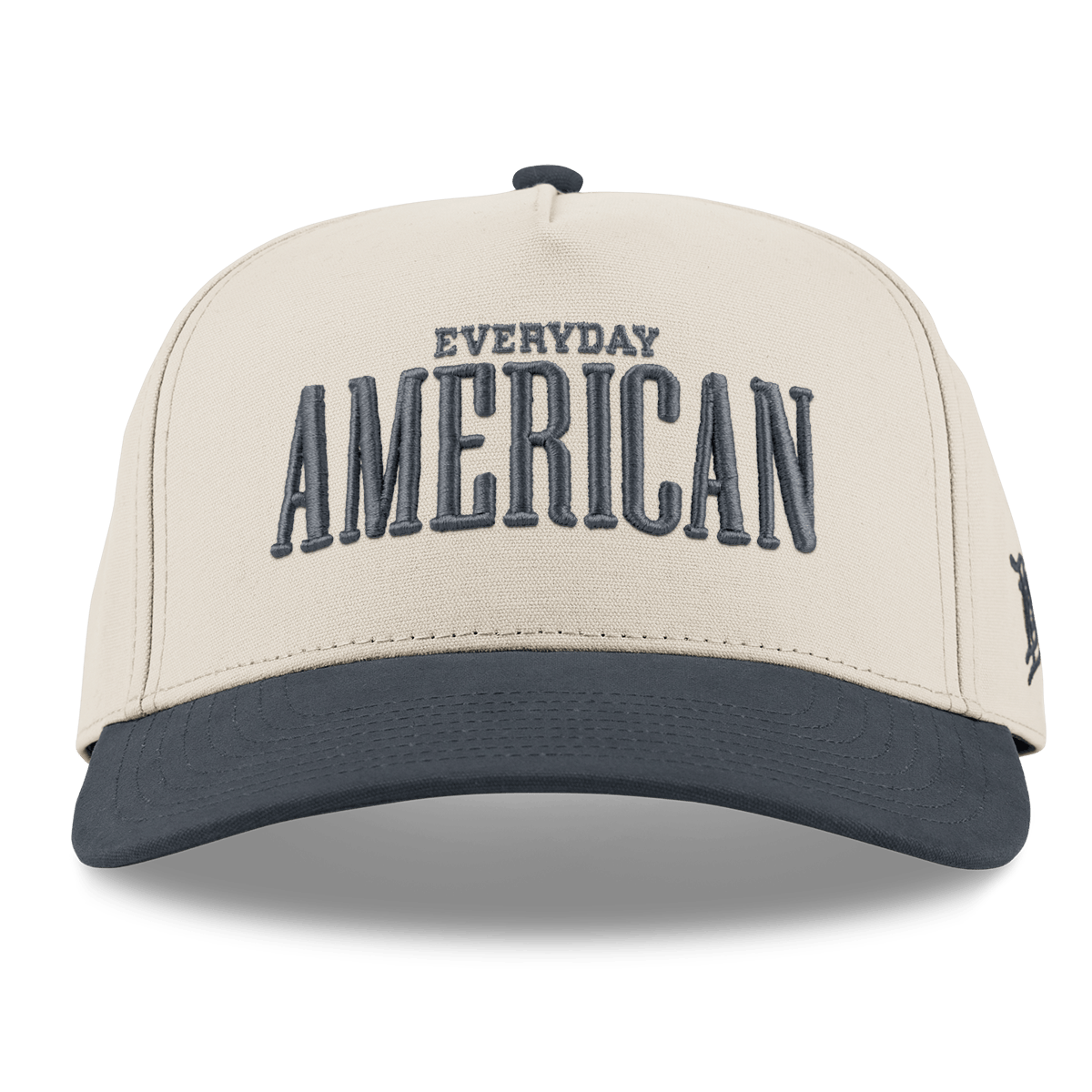 Everyday American Curved 5 Panel Canvas Beige/Vintage Navy