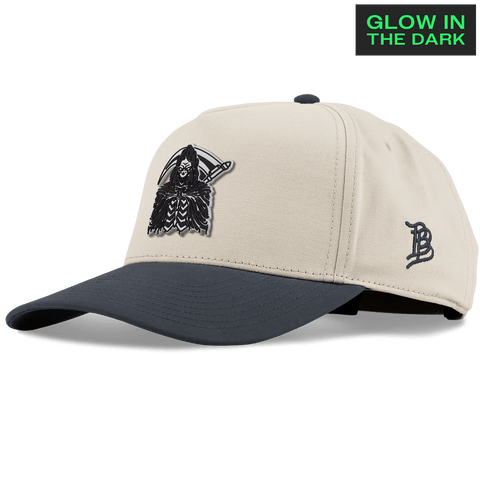 Grim Reaper Glow Curved 5 Panel Canvas Beige/Vintage Navy