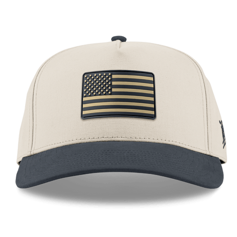 Legacy Old Glory Curved 5 Panel Canvas Beige/Vintage Navy