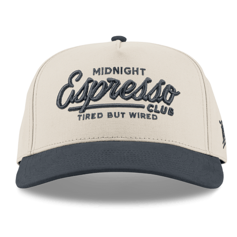 Midnight Espresso Club Curved 5 Panel Canvas Beige/Vintage Navy