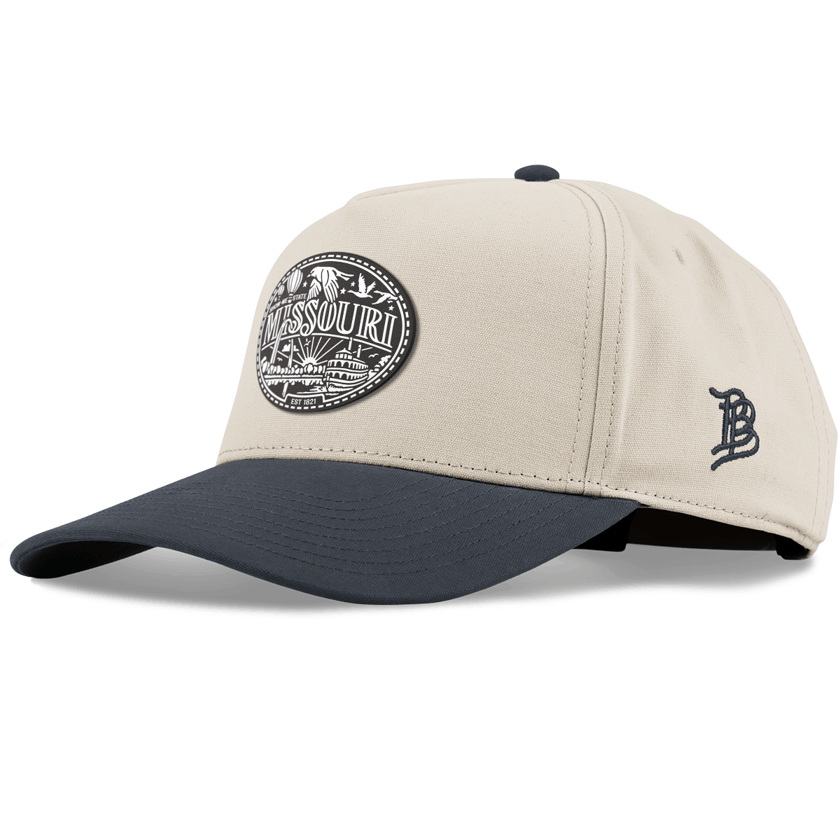 Missouri Traveler Curved 5 Panel Canvas Beige/Vintage Navy