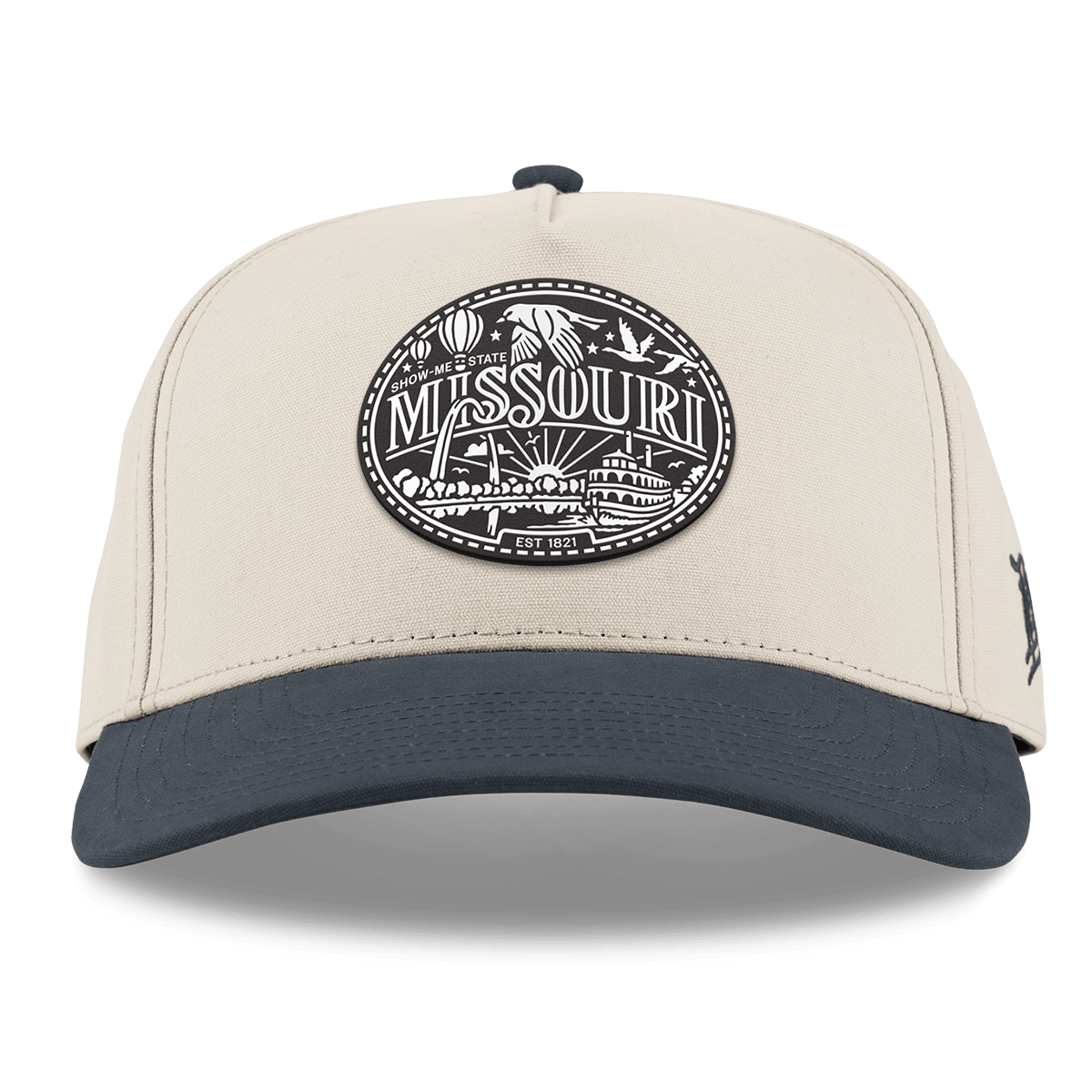 Missouri Traveler Curved 5 Panel Canvas Beige/Vintage Navy