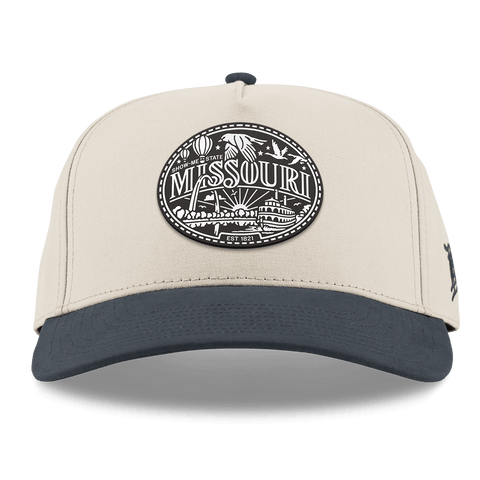 Missouri Traveler Curved 5 Panel Canvas Beige/Vintage Navy