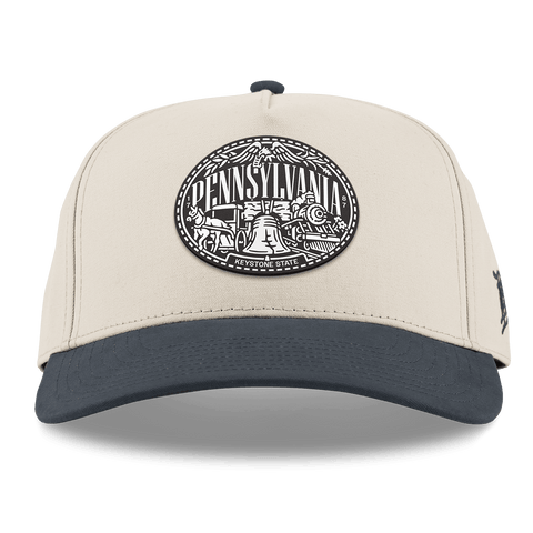 Pennsylvania Traveler Curved 5 Panel Canvas Beige/Vintage Navy