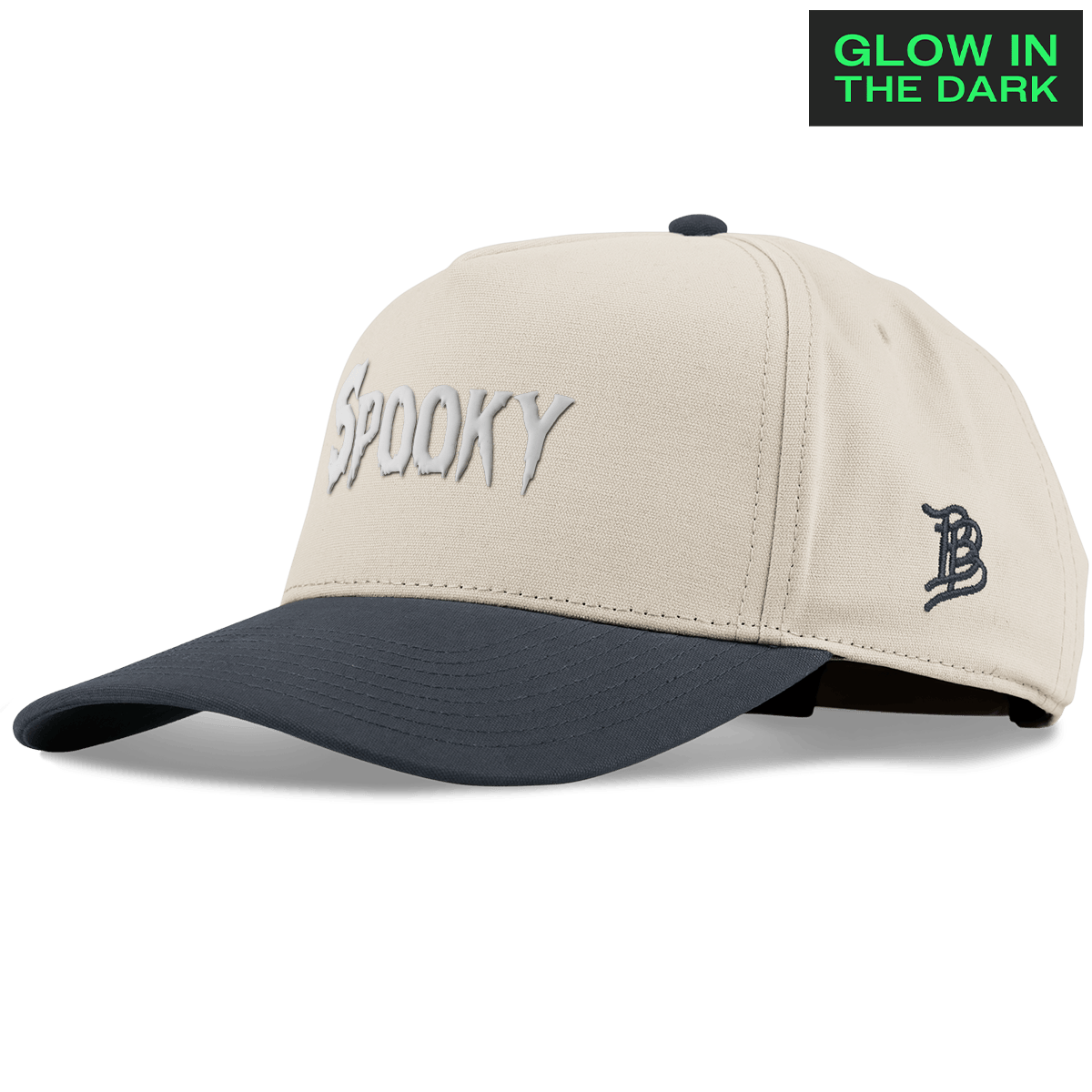 Spooky Glow Curved 5 Panel Canvas Beige/Vintage Navy