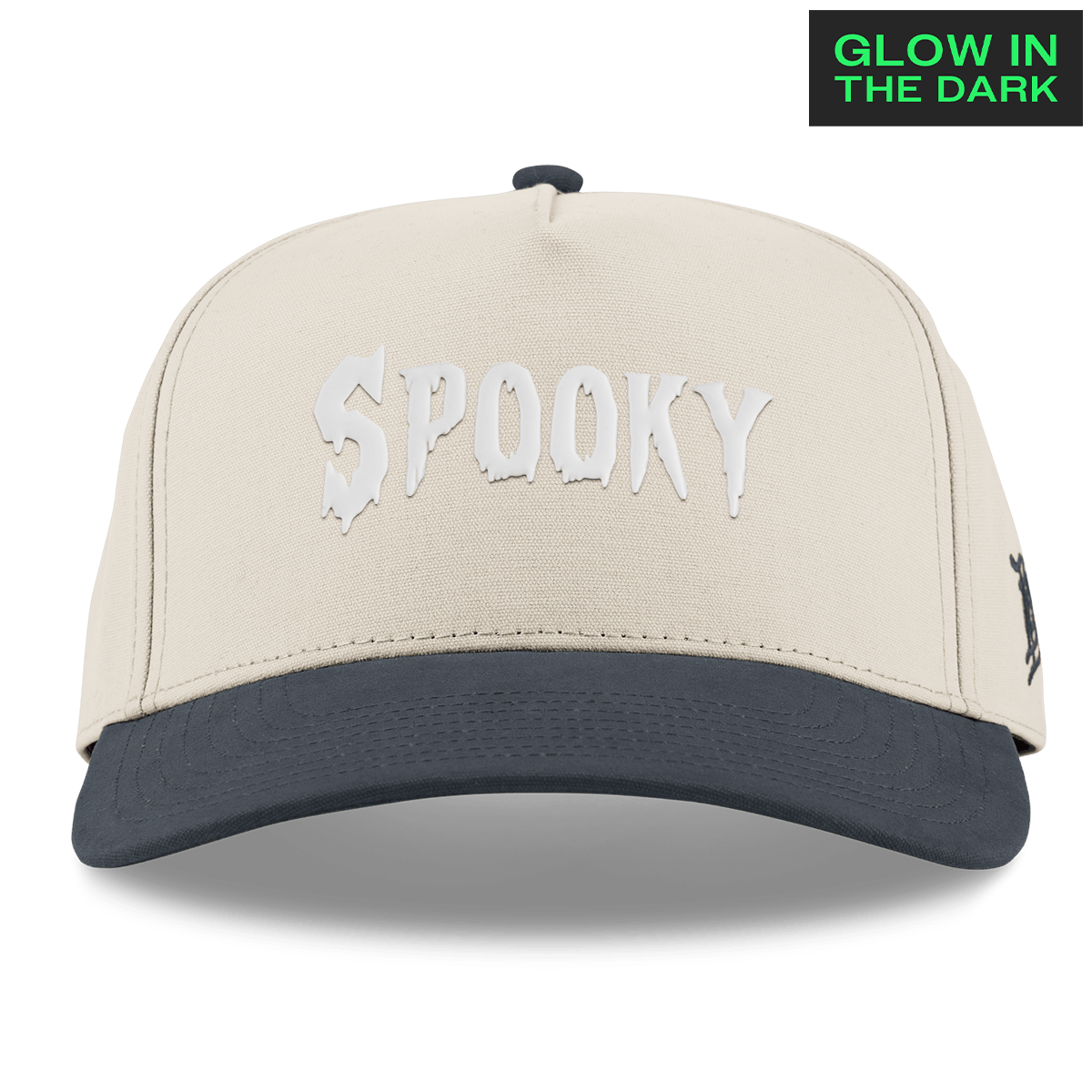 Spooky Glow Curved 5 Panel Canvas Beige/Vintage Navy