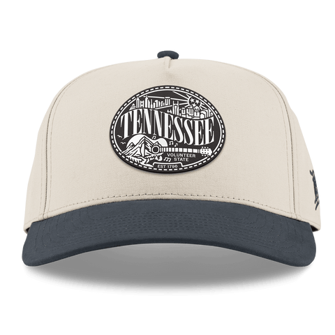 Tennessee Traveler Curved 5 Panel Canvas Beige/Vintage Navy