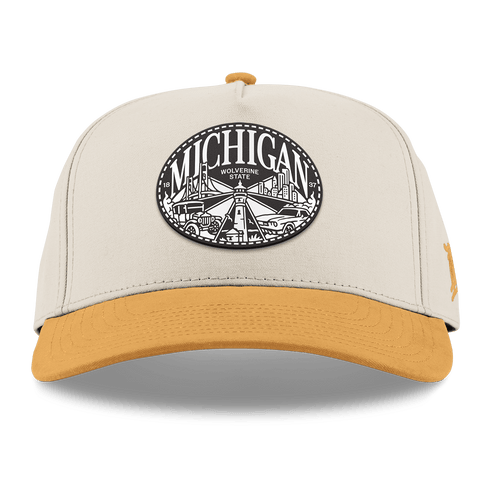 Michigan Traveler Curved 5 Panel Canvas