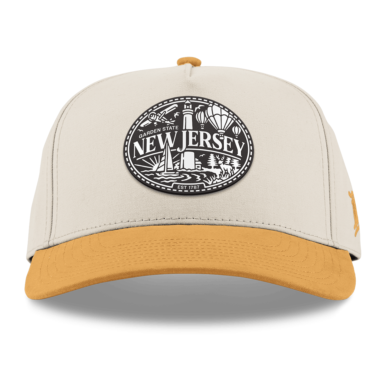 New Jersey Traveler Curved 5 Panel Canvas Beige/Wheat