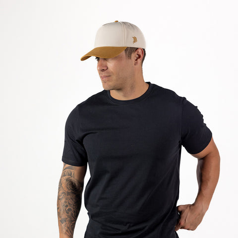 Bare Curved 5 Panel Canvas Beige/Wheat