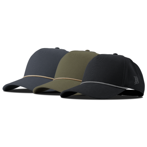 Curved Canvas 5 Panel Rope 3-Pack Bundle