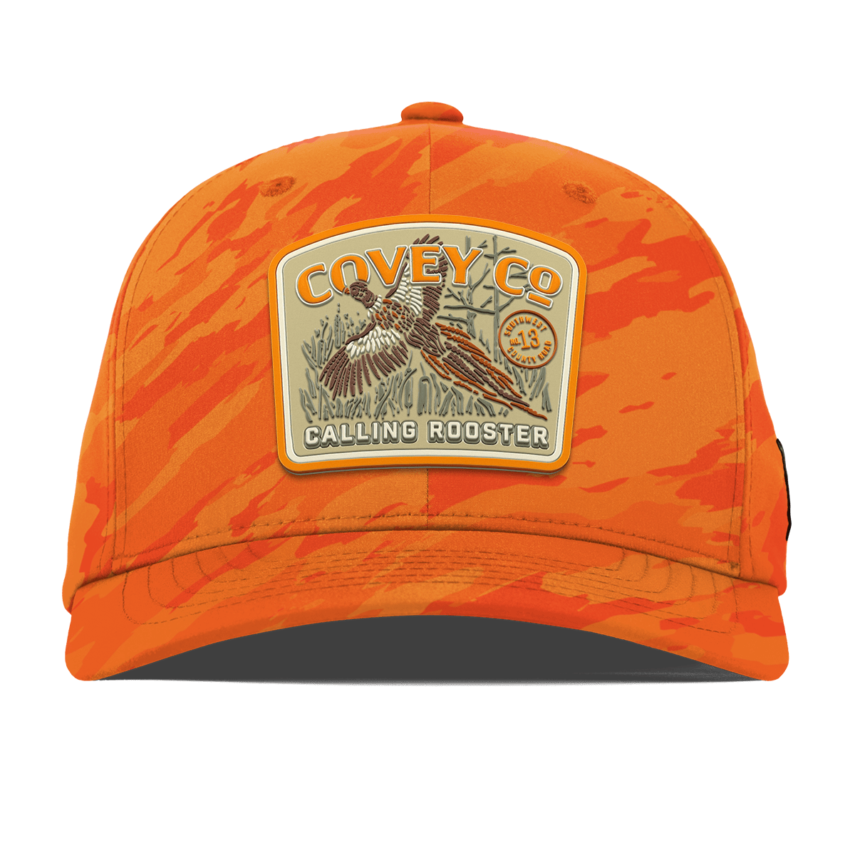 Covey Co Flexfit Performance Fitted Blaze Orange Camo