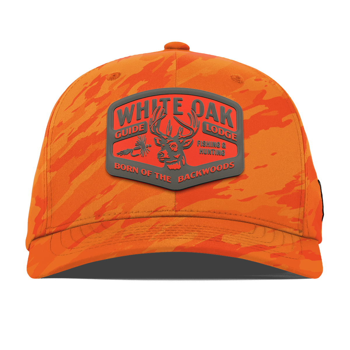 White Oak Flexfit Performance Fitted Blaze Orange Camo