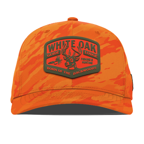 White Oak Flexfit Performance Fitted Blaze Orange Camo