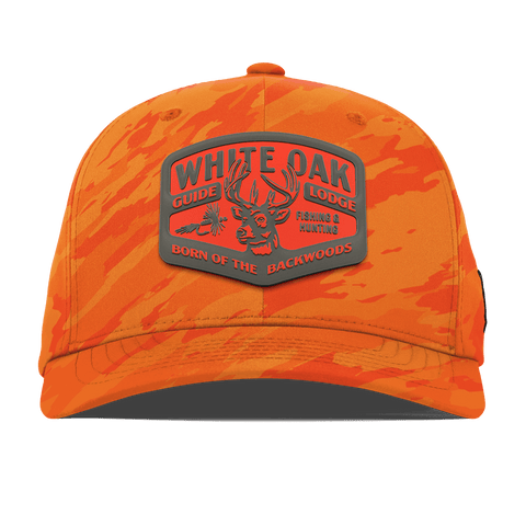 White Oak Flexfit Performance Fitted Blaze Orange Camo