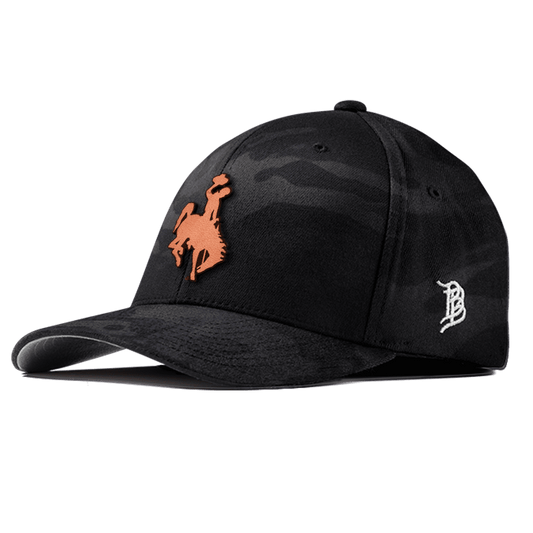 Wyoming Cowboy Flexfit Fitted Tan Logo Multicam