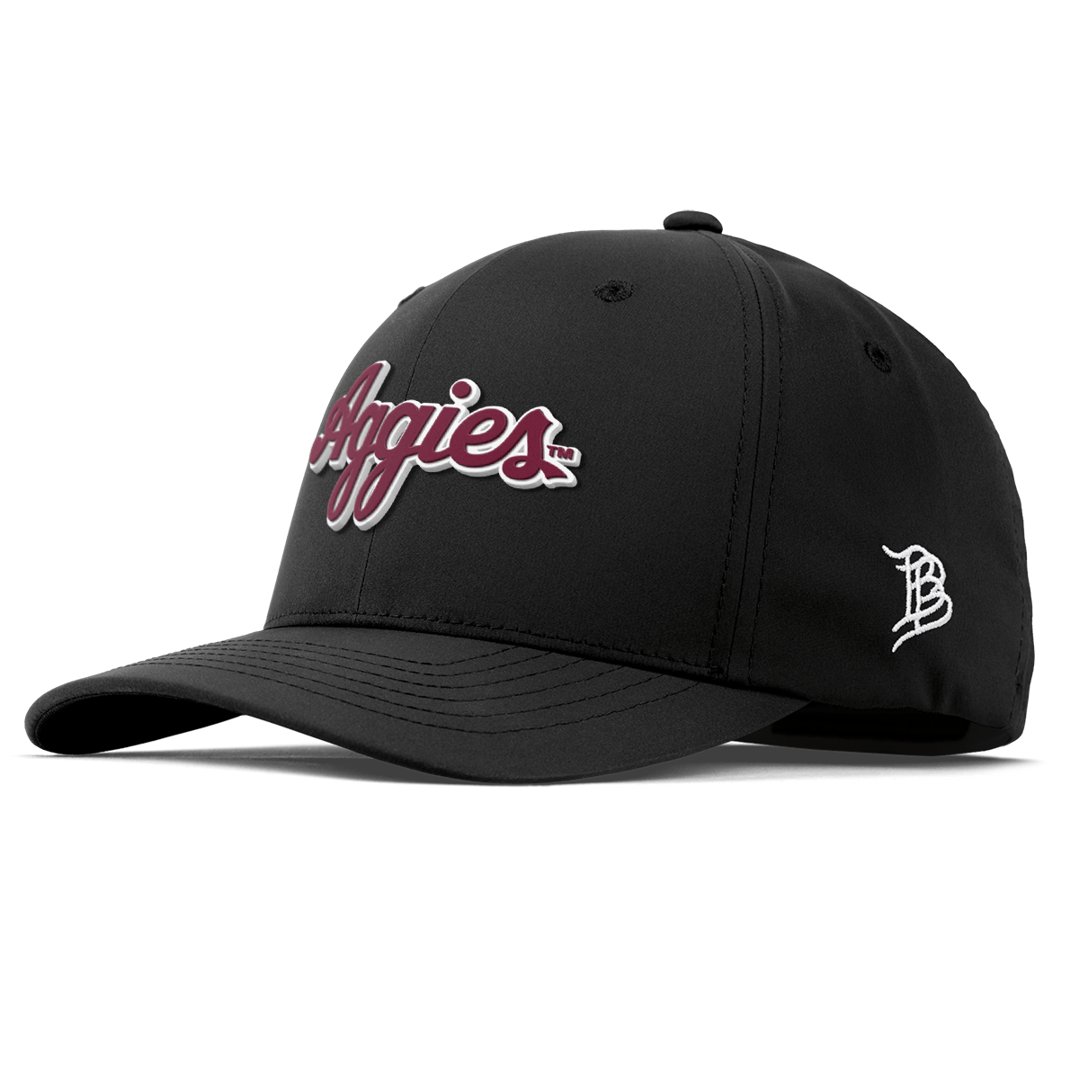 Texas A&M University "Aggies Script" Flexfit Performance Fitted Black