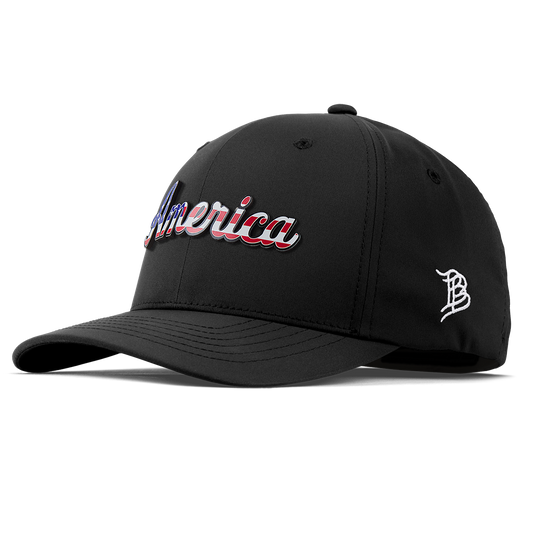 America Flexfit Performance Fitted Black