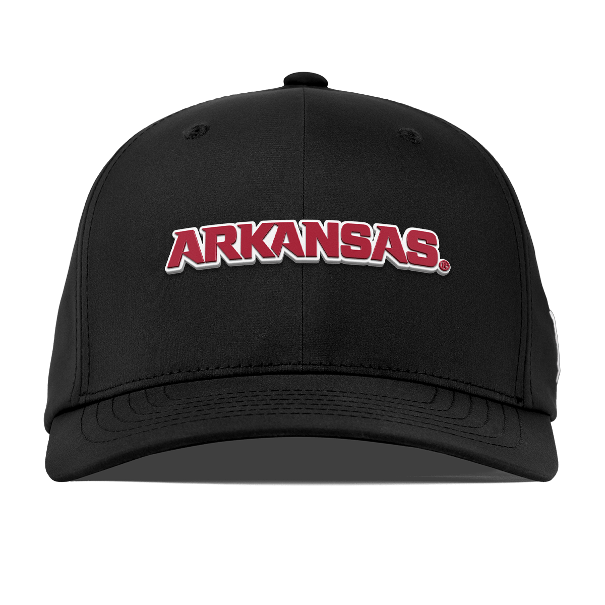 University of Arkansas "Arkansas Block" Flexfit Performance Fitted Black
