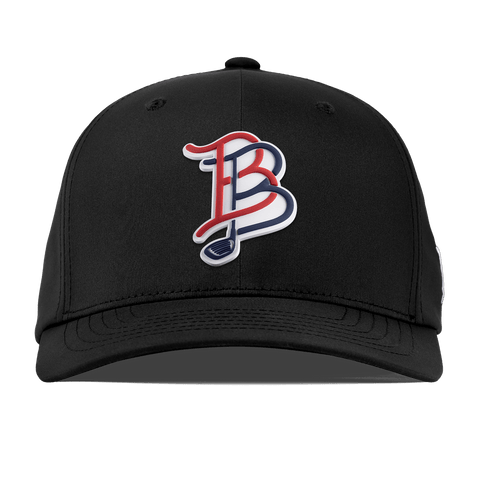 BB Golf USA Flexfit Performance Fitted Black