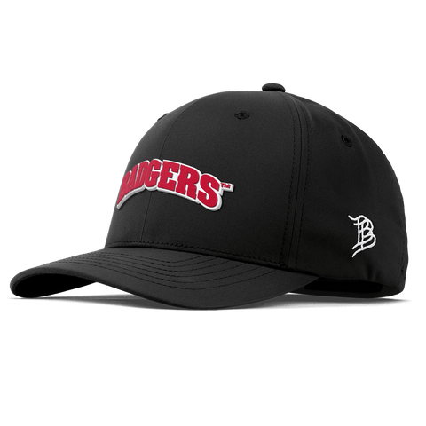 University of Wisconsin "Badgers Block" Flexfit Performance Fitted Black