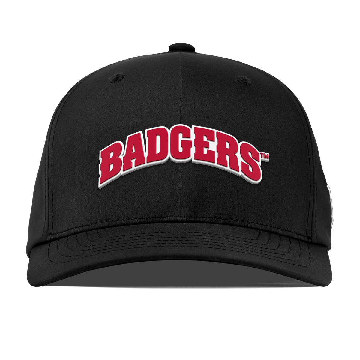 University of Wisconsin "Badgers Block" Flexfit Performance Fitted Black