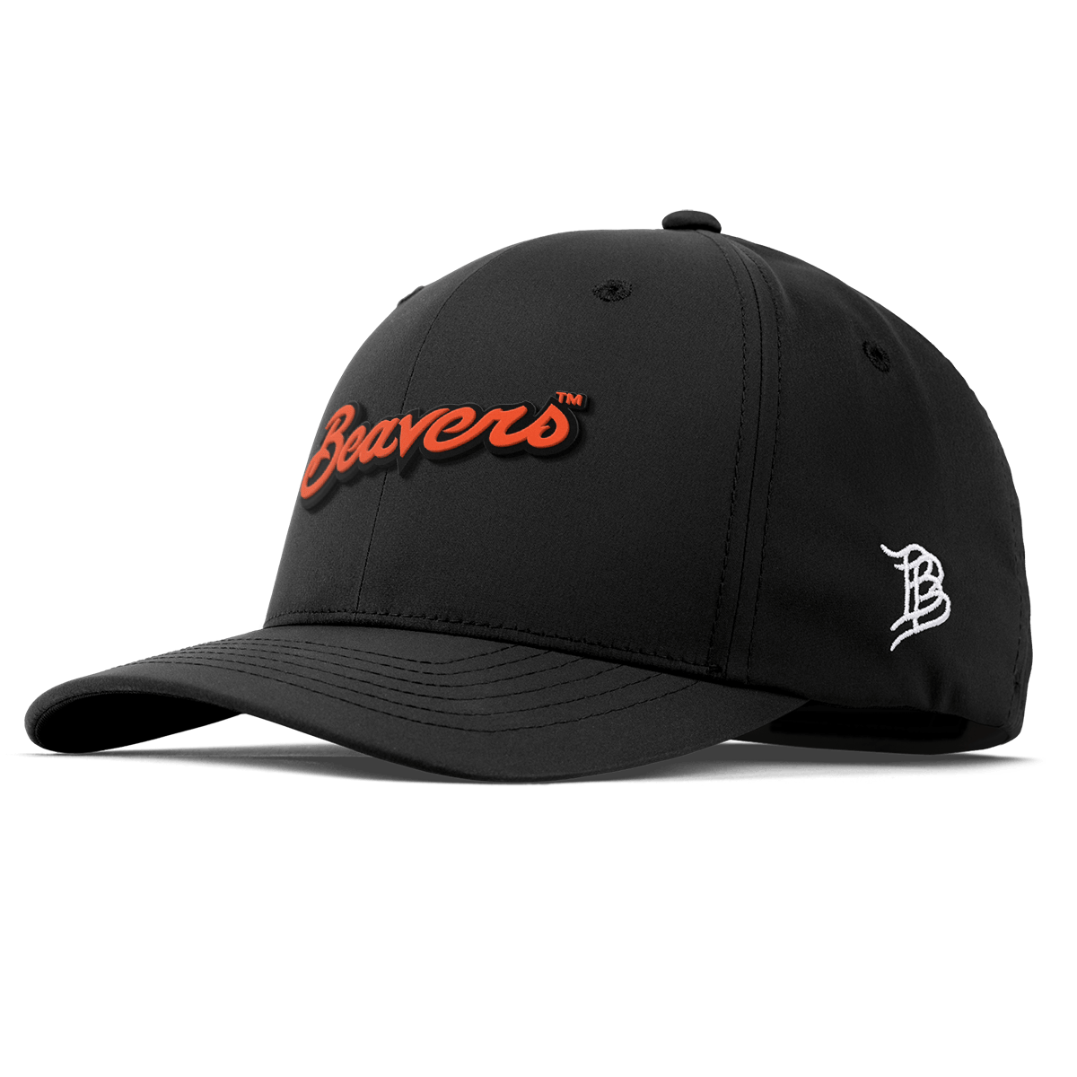 Oregon State University "Beavers Script" Flexfit Performance Fitted Black