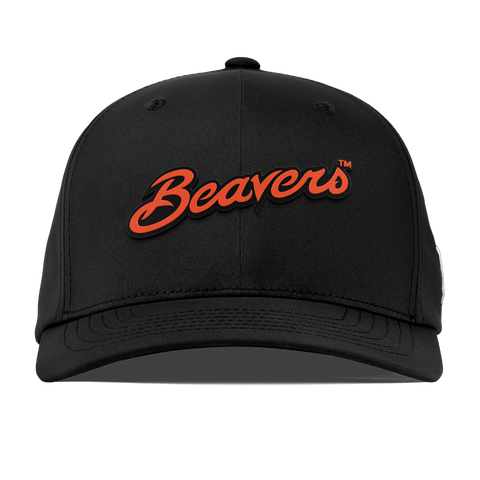 Oregon State University "Beavers Script" Flexfit Performance Fitted Black