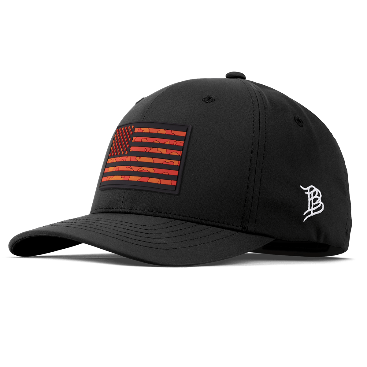 Old Glory Flexfit Performance Fitted Black
