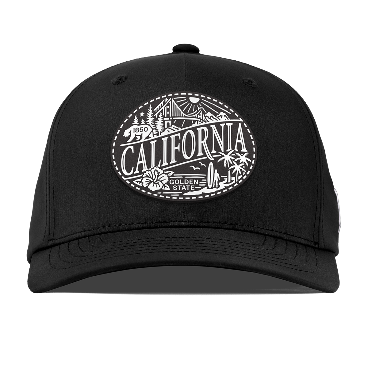 California Traveler Flexfit Performance Fitted Black