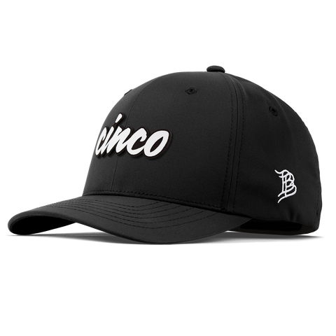 Cinco Script Flexfit Performance Fitted Black