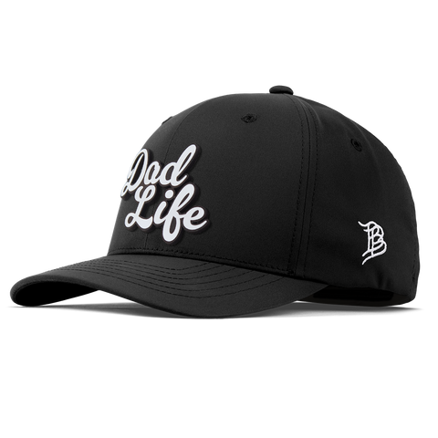 Dad LIfe Script Flexfit Performance Fitted Black
