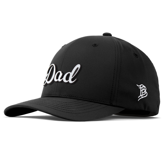 Dad Script Flexfit Performance Fitted Black