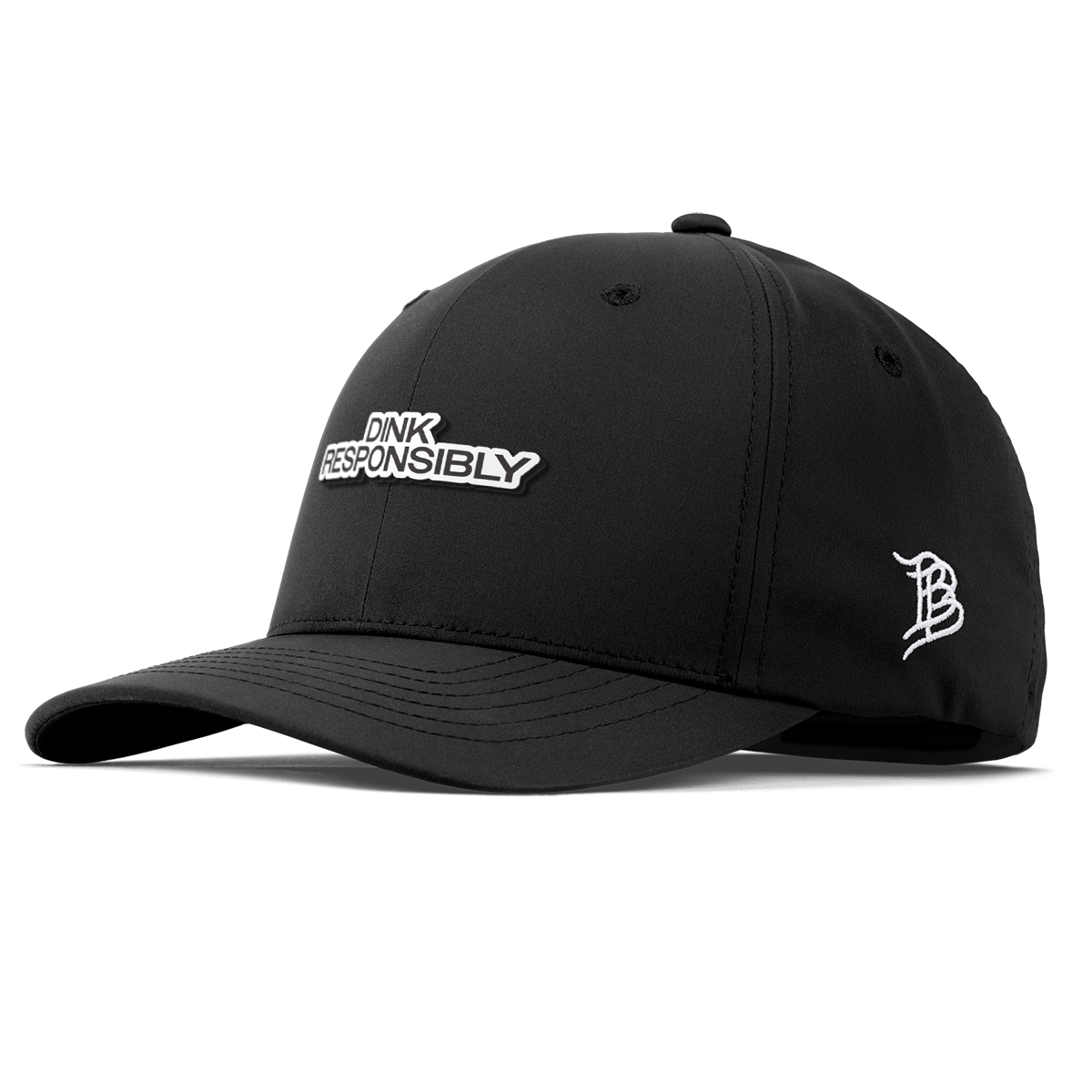 Dink Responsibly Flexfit Performance Fitted Black