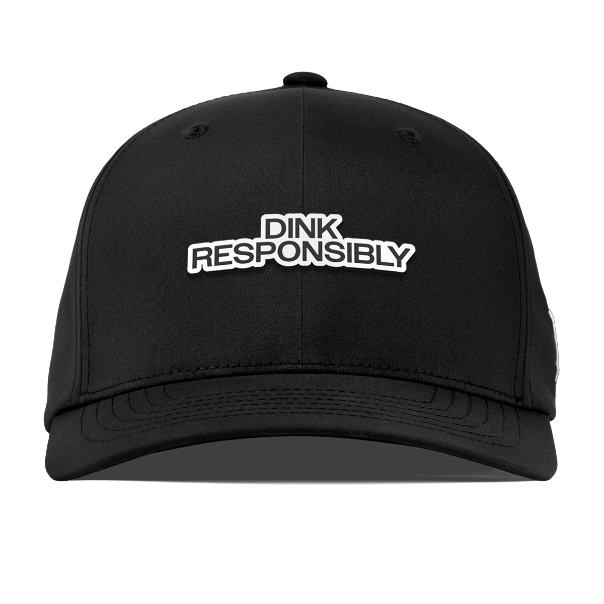 Dink Responsibly Flexfit Performance Fitted Black