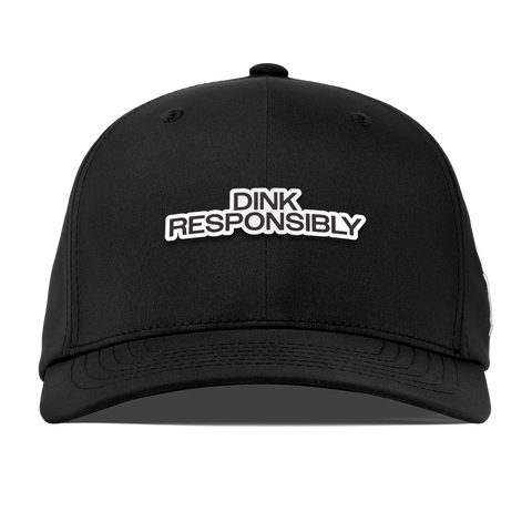 Dink Responsibly Flexfit Performance Fitted Black