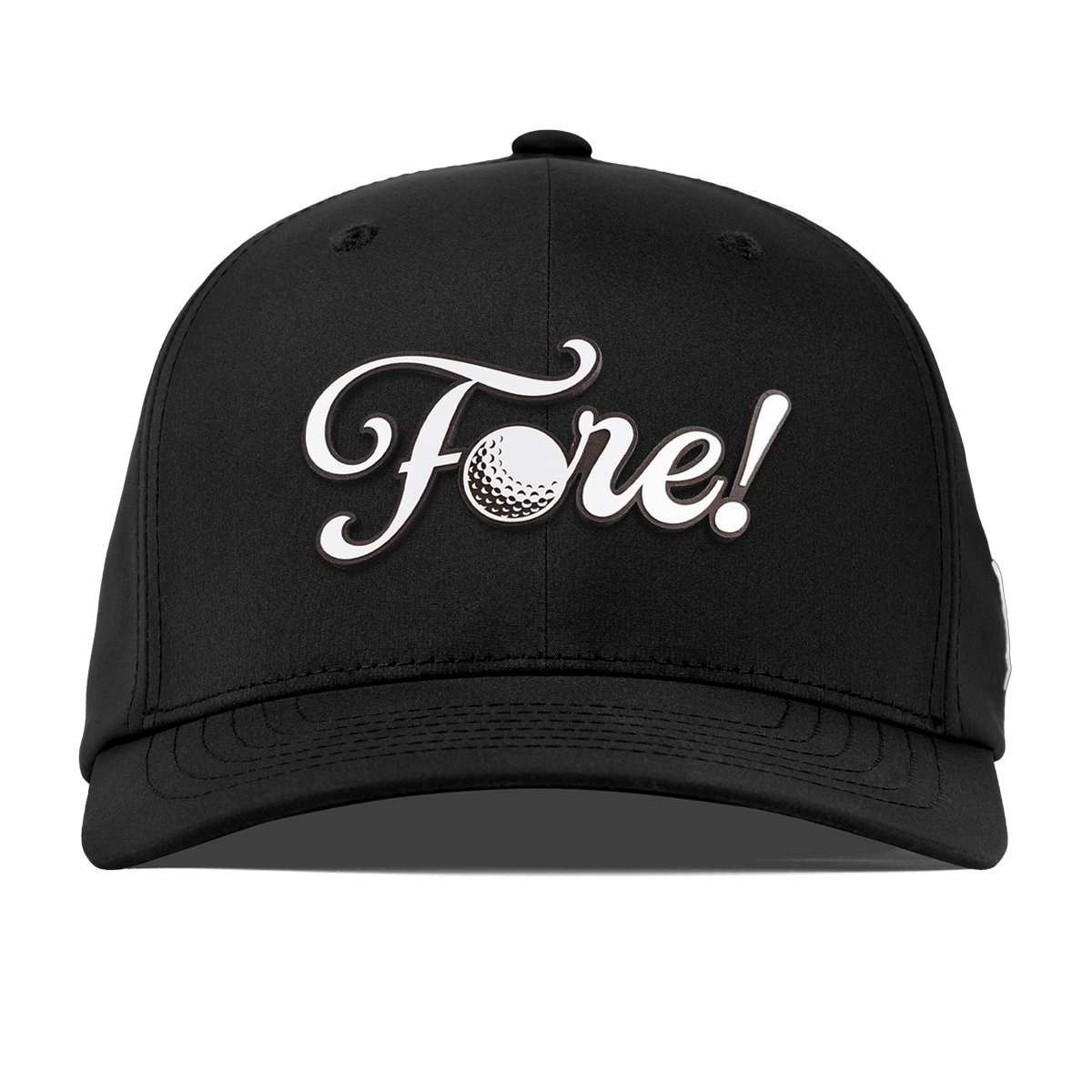 Fore! Script Flexfit Performance Fitted Black
