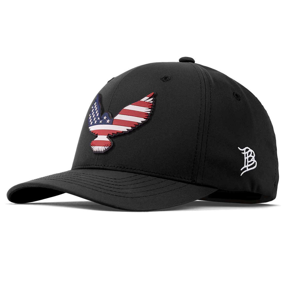 Freedom Eagle PVC Flexfit Performance Fitted Black