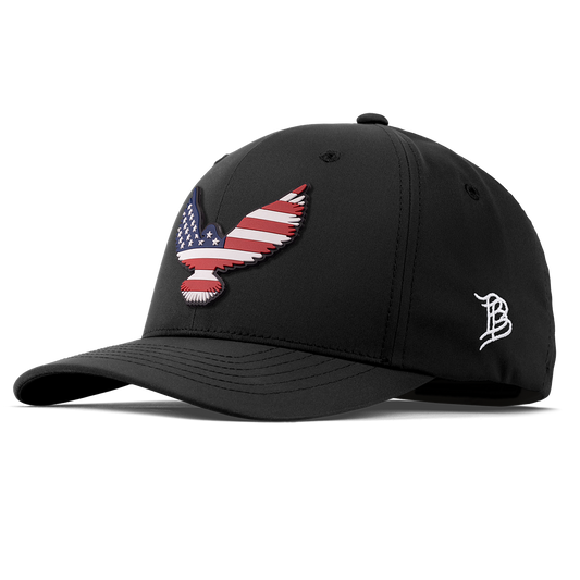 Freedom Eagle PVC Flexfit Performance Fitted Black