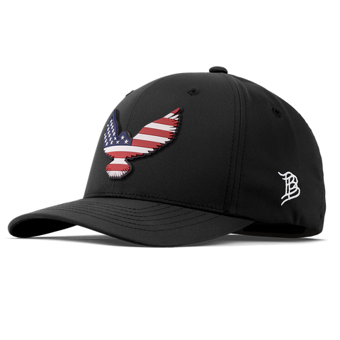 Freedom Eagle PVC Flexfit Performance Fitted Black